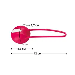 Вагінальна кулька Fun Factory Smartball Uno, 12 см, червона - мініатюра 3