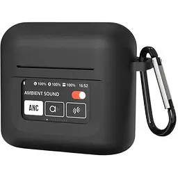 Чохол-накладка DK JBL Tour Pro 3 | Silicone Candy Friendly з карабіном (black)