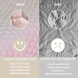 Покривало на ліжко Ideia Silhouette двостороннє міцна стібка тканини 220 x 240 см (8-35590_пудра) - мініатюра 4