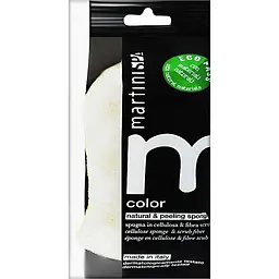 Целюлозна губка Martini Spa Cellulose Sponge With Exfoliating для тіла подвійної дії (0433PBO)