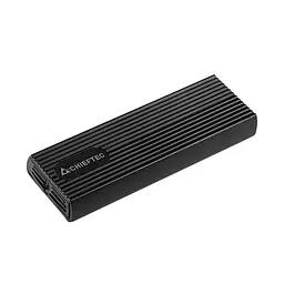 Корпус для M.2 NVME/SATA SSD CHIEFTEC CEB-M2C-TL, aluminium,USB 3.2 Gen2 Type-C, Чорний, RETAIL