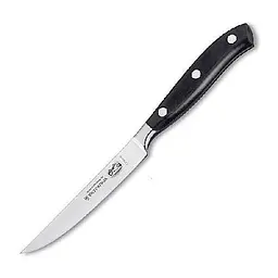 Кухонний ніж Victorinox Grand Maitre Steak лезо 12см з чорн. ручкою у подар.упак. - мініатюра 2