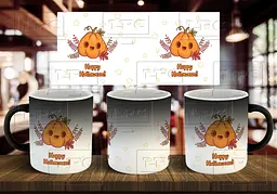 Чашка "Happy Halloween" 330 мл Хамелеон глянцевий синій