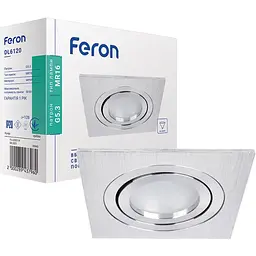 Світильник точковий Feron DL6120  MR16 алюміній квадрат G5.3 (28943)