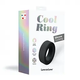 Ерекційне кільце Love To Love Cool Ring чорний - мініатюра 6