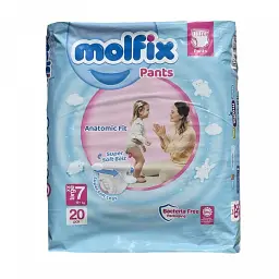 Підгузки-трусики Molfix 7 xx large 19+ кг 20 шт