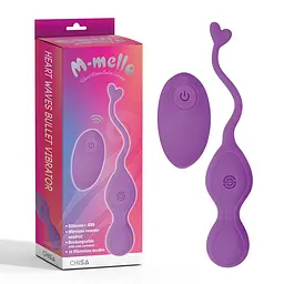 Віброяйце M-Mello Heart Waves Bullet 18.5 см (фіолетове) - мініатюра 2