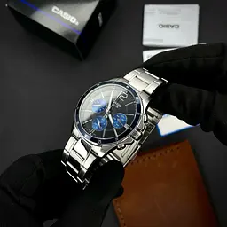 Чоловічий годинник Casio MTP-1374D-2A Сріблястий ( AT1141-0110 ) - мініатюра 3
