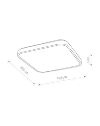 Світильник стельовий Nowodvorski 10992 Agnes Square LED Pro 1x32W 4000K 3100Lm IP44 білий - мініатюра 7