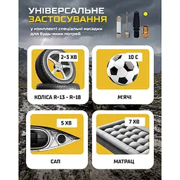 Компресор автомобільний Voin 150 psi 15 А (VL-620) - мініатюра 19