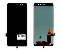 Дисплей Samsung A730 Galaxy A8 Plus 2018 OLED (Small LCD) чорний