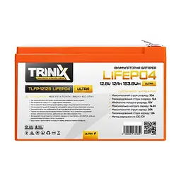 Акумулятор Trinix TLFP-1212S Ultra LiFePO4 12.8В 12А*год - мініатюра 2