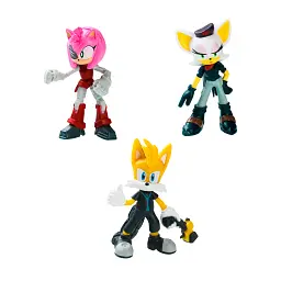 Набір ігрових фігурок SONIC PRIME – РЕБЕЛ РУЖ, ТЕЙЛЗ, РАСТІ РОУЗ (3 фiгурки, 6,5 cm) - мініатюра 2
