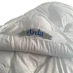 Ковдра полуторна стьобана літня з поліефірного волокна Arda 40921 150х210 см біла - мініатюра 3