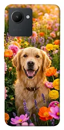 TPU чохол Demsky Flowery labrador для Realme C30s