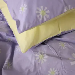 Підковдра MirSon Бязь 17-4826 Lenora 110х140 см Фіолетова з зеленим (2200009389009) - мініатюра 4