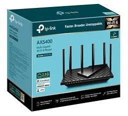 Роутер TP-Link Archer AX72 Pro, Black, WiFi 6 (2.4GHz до 574 Мбіт/с / 5GHz до 4804 Мбіт/с), 1x2.5GWAN / 1xGWAN / 4xGLAN, USB 3.0, 6 незнімних антен - мініатюра 2
