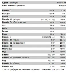 Комплекс Вітамінів і Мінералів Daily Vitamin - 60 капсул - мініатюра 2