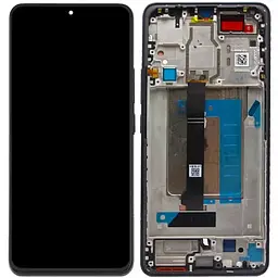 Дисплей Xiaomi Poco F6 чорний, Amoled, оригінал PRC, з рамкою, Black