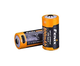 Акумулятор 16340 Fenix 800 mAh Li-ion зарядка Type-C (ARB-L16-800UP) - мініатюра 4