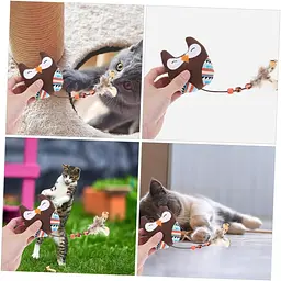 М'яка іграшка для котів EcoToys Сова з котячою м'ятою 9.5x8 см - мініатюра 6