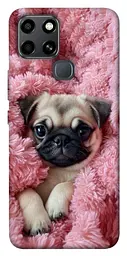 TPU чохол Demsky Мопс у ніжностях для Infinix Smart 6