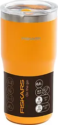 Термокружка Fiskars On-the-go 0.5 л, колір помаранчевий (1078761) - мініатюра 6