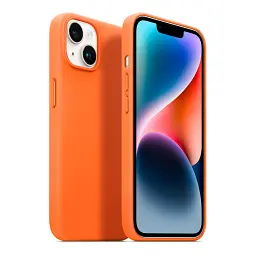 Чехол ArmorStandart Fake Leather Case для Apple iPhone 14 Golden Brown - миниатюра 3