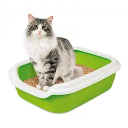 Туалет Природа Comfort L для котів 49х39х15 см (зелений) - мініатюра 2