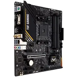 Материнська плата Asus TUF Gaming AM4 (A520) A520M-PLUS WIFI, A520, 4xDDR4, Int.Video(CPU), 4xSATA3, 1xM.2, 1xPCI-E 16x 3.0, 2xPCI-E 1x8 Bluetooth 5.0, 6xUSB3.2/6xUSB2.0, VGA/HDMI/DP, MicroATX - мініатюра 3