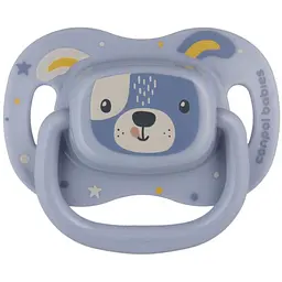 Пустушка Canpol babies Cute Animals силіконова симетрична 6-18 міс. блакитна (34/925_blu)