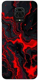 TPU чохол Demsky Black red marble для Xiaomi Redmi Note 9s / Note 9 Pro / Note 9 Pro Max