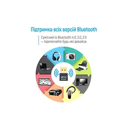 Bluetooth-адаптер ColorWay Bluetooth BT 5.0 (CW-AD-BT50) - мініатюра 9