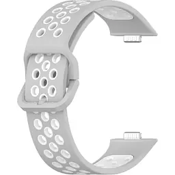 Ремінець DK CDK для Huawei Watch Fit 4 Silicone Sport Band Nike (017791) (grey / white)