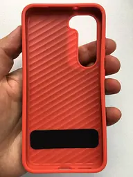 Оригінальний протиударний чохол для Samsung Galaxy S23 Plus (S916) Gear4 Battersea D3O Black Orange з підставкою - мініатюра 6