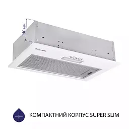 Витяжка вбудована Minola HBI 5025 WH LED - мініатюра 2