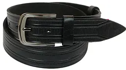 Чоловічий шкіряний ремінь Skipper 106-126х4 см acs0017465 - мініатюра 1