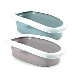 Stefanplast Sprint 20 - Туалет для котів з високими бортами.39x58x17 см стальний-синій - мініатюра 2
