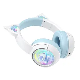 Навушники Onikuma Bluetooth B5 білі-сині - мініатюра 3
