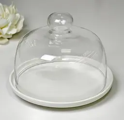 Підставка для торта зі скляною кришкою 20,5x22 "White kitchen"