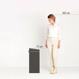 Бак для сміття Brabantia Touch Bin, 30 л, бежевий (115042) - мініатюра 4