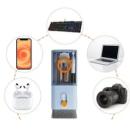 Набір для чищення клавіатури та навушників Cleaning set, щітка, інструменти для гаджетів 10в1 - мініатюра 2