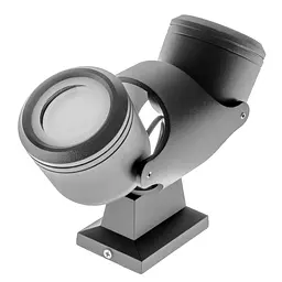 Підсвітка Brille фасадна настінна накладна IP44 AL-112/2 GU10 BK