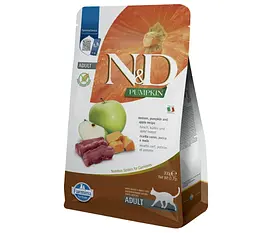 Сухий корм для кішок Farmina N&D Pumpkin Grain Free Adult 300 г - оленина, гарбуз та яблуко