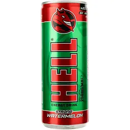 Енергетичний безалкогольний напій Hell Strong Watermelon 250 мл