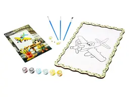 Картина за номерами Літак, Puzzleоk (А4)