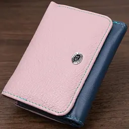 Практичний гаманець для дівчат із натуральної шкіри ST Leather 22496 різнокольоровий