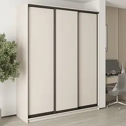 Шафа-купе тридверна MebelStar Стандарт BG 3ДСП 190x45x240 см Кашемір (MBS-8581)