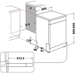 Посудомийна машина Whirlpool W2F HD624 (6978835) - мініатюра 4