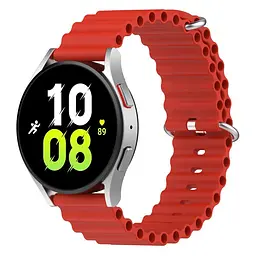Ремінець для Blackview R3R3 ProR3 MaxR5X5 - червоний ширина кріплення 20мм силікон Watchbands Hump (W37-5WB12672654) - мініатюра 2
